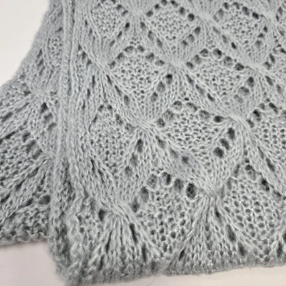 WORLD MARKET SAGE GREEN KNITWEAR OPEN WEAVE INFINITY SCARF WOMEN OS SPRING